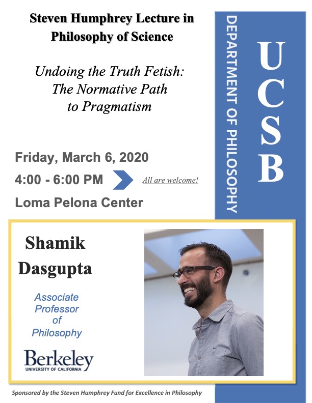 Steven Humphrey Lecture in Philosophy of Science Event Image